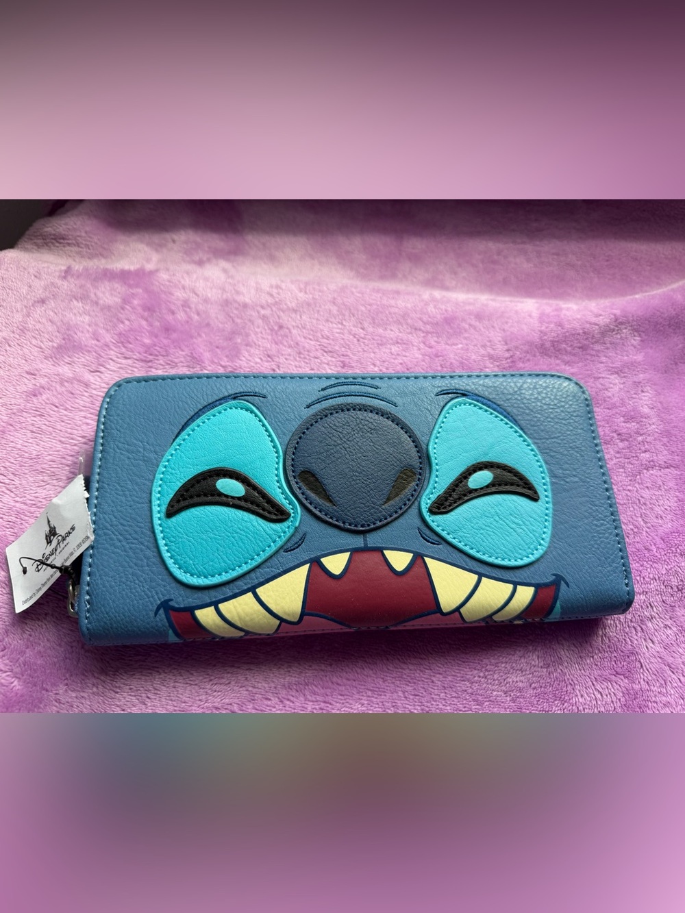 Disney Parks Stitch Loungefly Large Zip Wallet